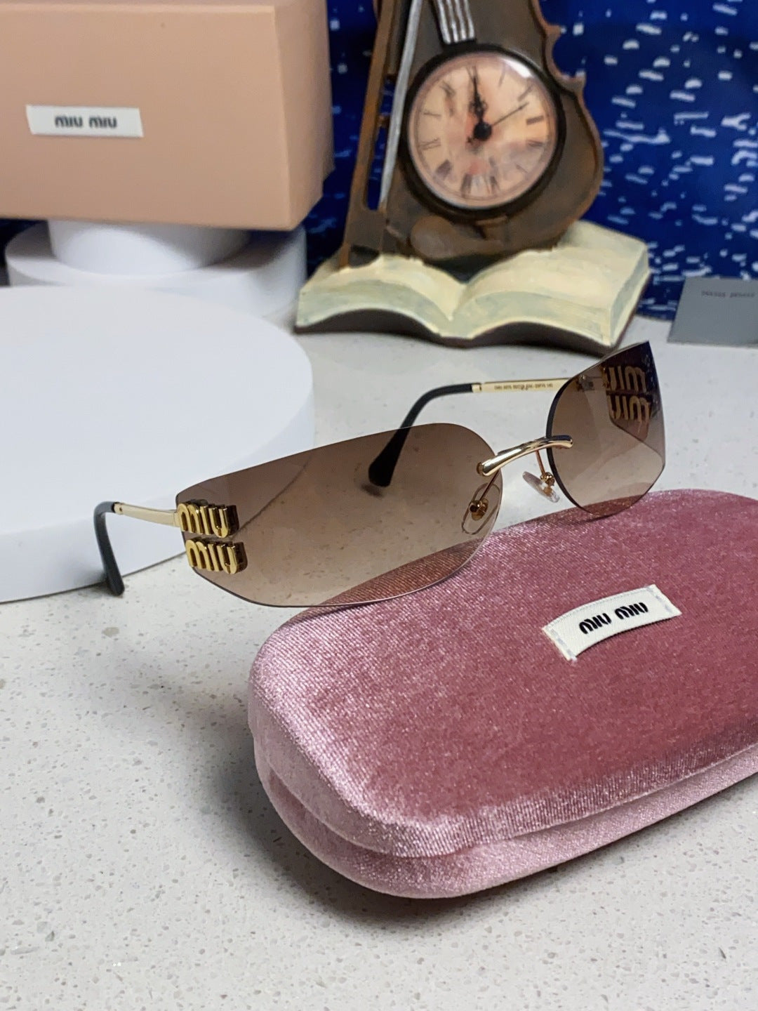 Miu Miu A51S Fashion Black Lens Sunglasses for Men & Women - 416232 - detail image 10