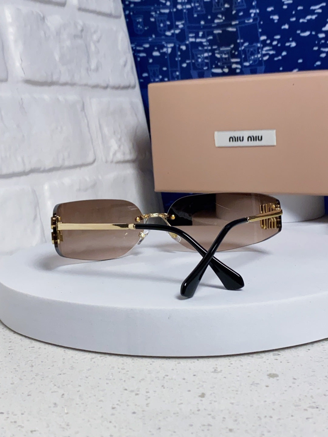 Miu Miu A51S Fashion Black Lens Sunglasses for Men & Women - 416232 - detail image 3