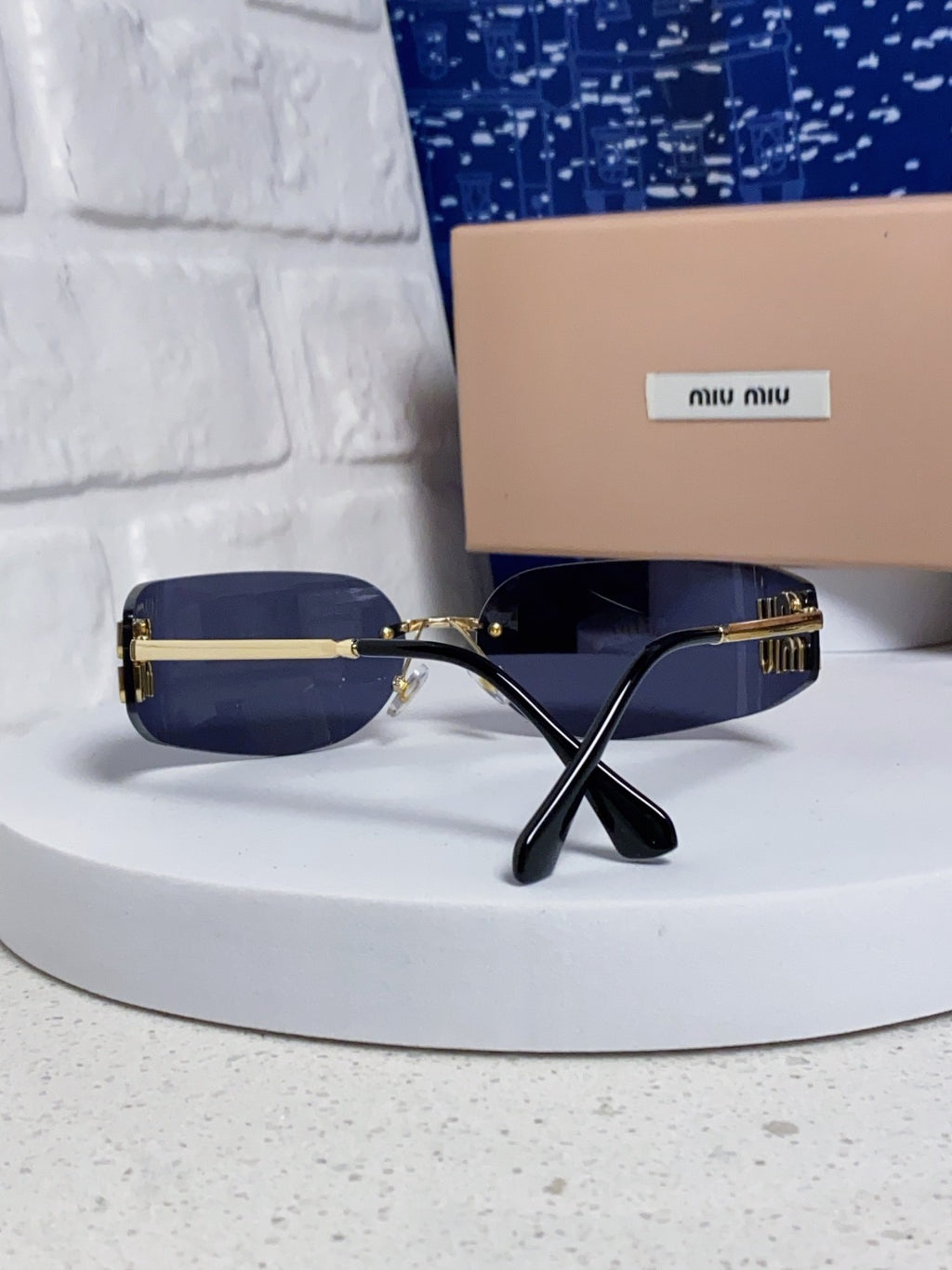 Miu Miu A51S Fashion Blue Lens Sunglasses for Men & Women - detail image 3