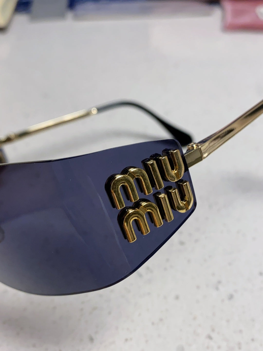 Miu Miu A51S Fashion Blue Lens Sunglasses for Men & Women - 416233 - detail image 7