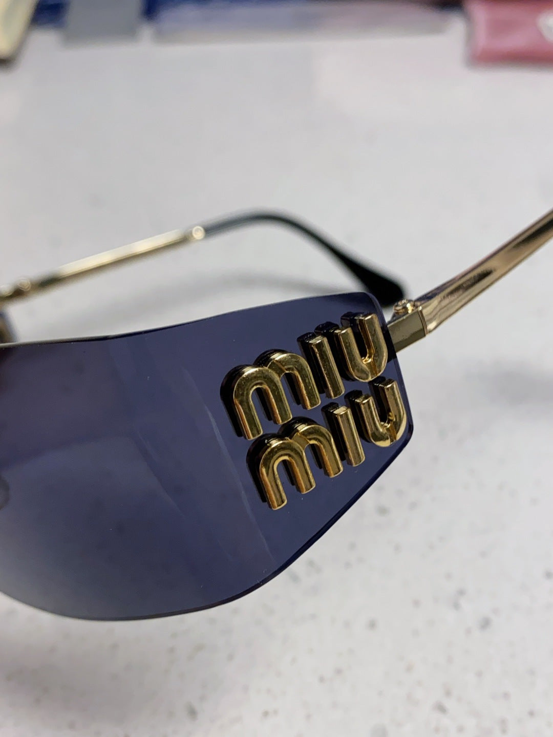 Miu Miu A51S Fashion Blue Lens Sunglasses for Men & Women - 416233 - detail image 7
