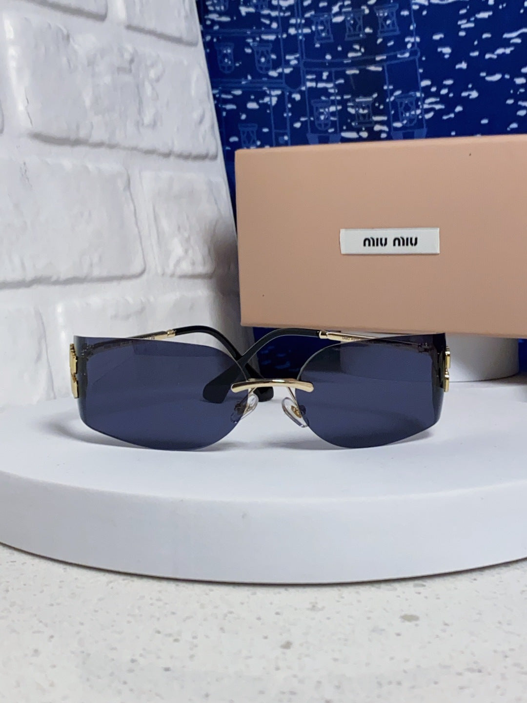 Miu Miu A51S Fashion Blue Lens Sunglasses for Men & Women - detail image 2