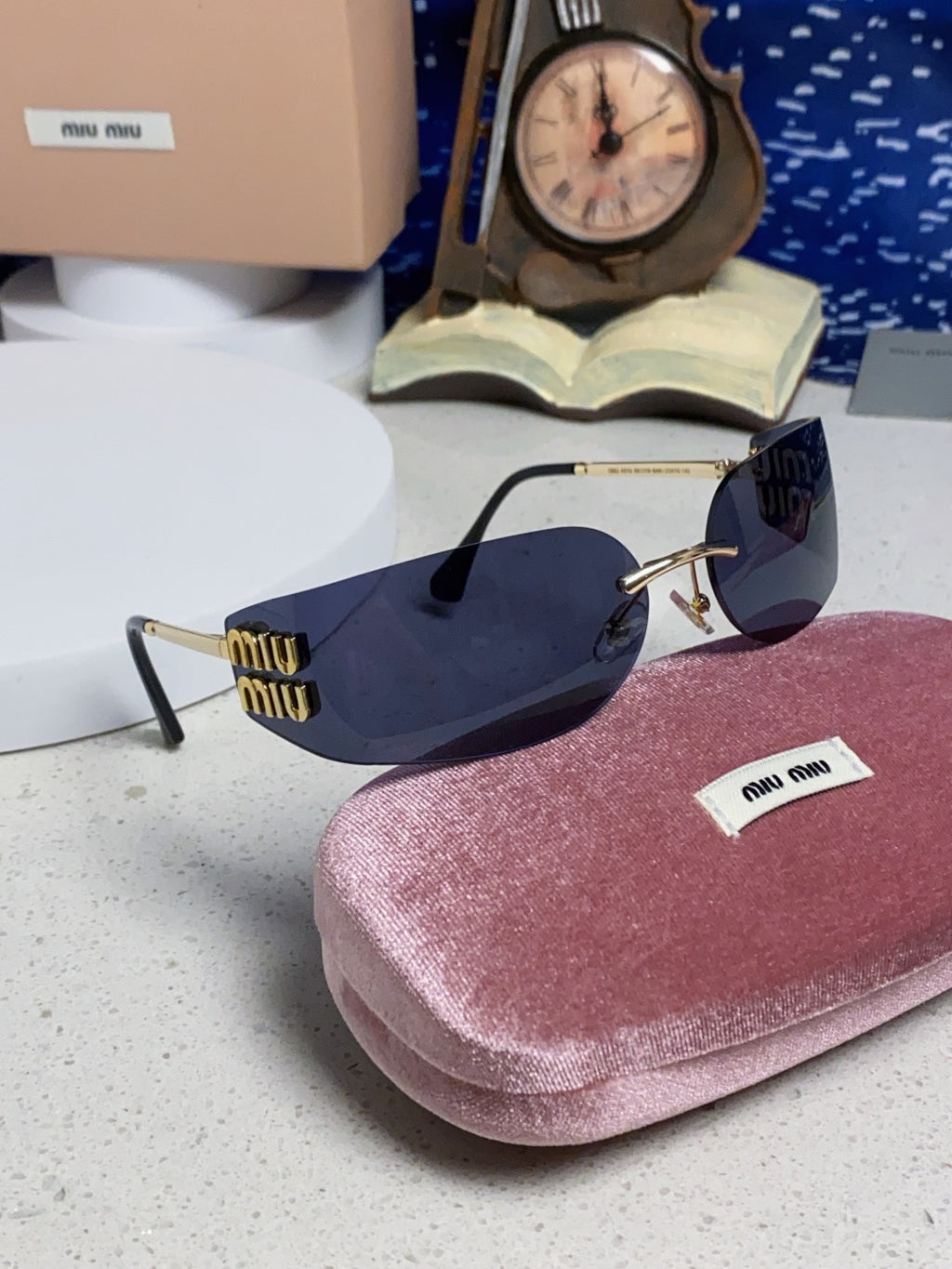 Miu Miu A51S Fashion Blue Lens Sunglasses for Men & Women - 416233 - detail image 10