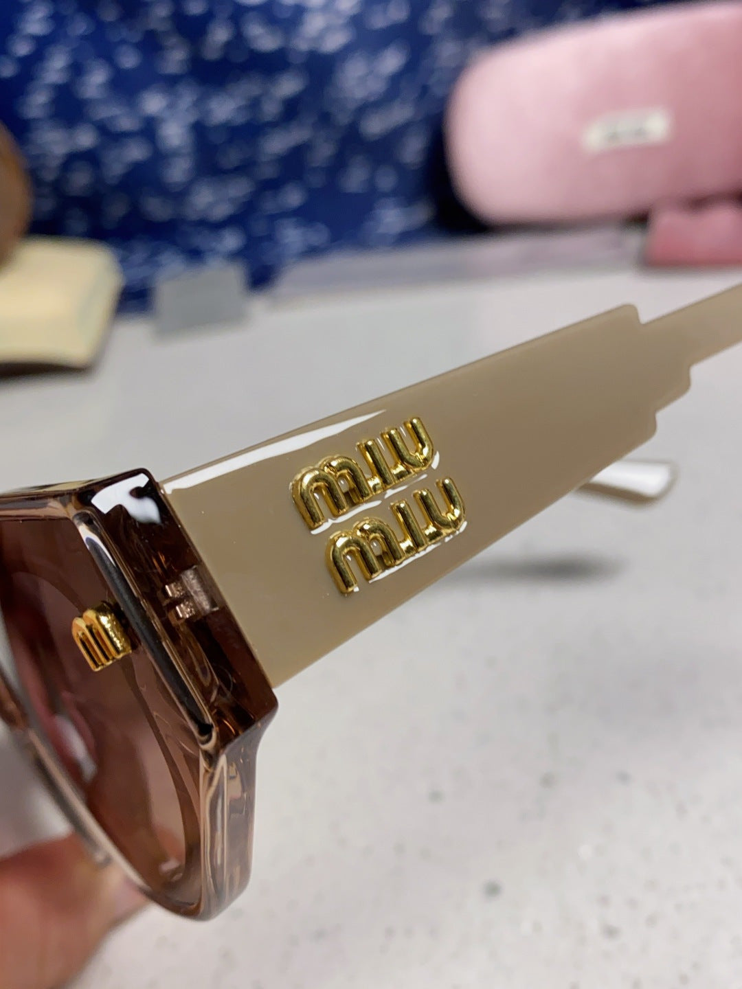 Miu Miu Cat-Eye Gray Lens Sunglasses for Women - detail image 7