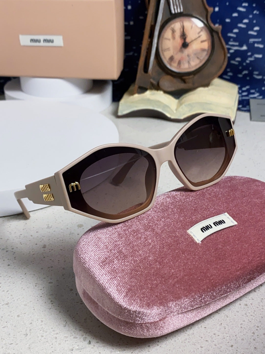 Miu Miu Cat-Eye Silver Lens Sunglasses for Women - detail image 10
