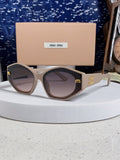 Miu Miu Cat-Eye Silver Lens Sunglasses for Women
