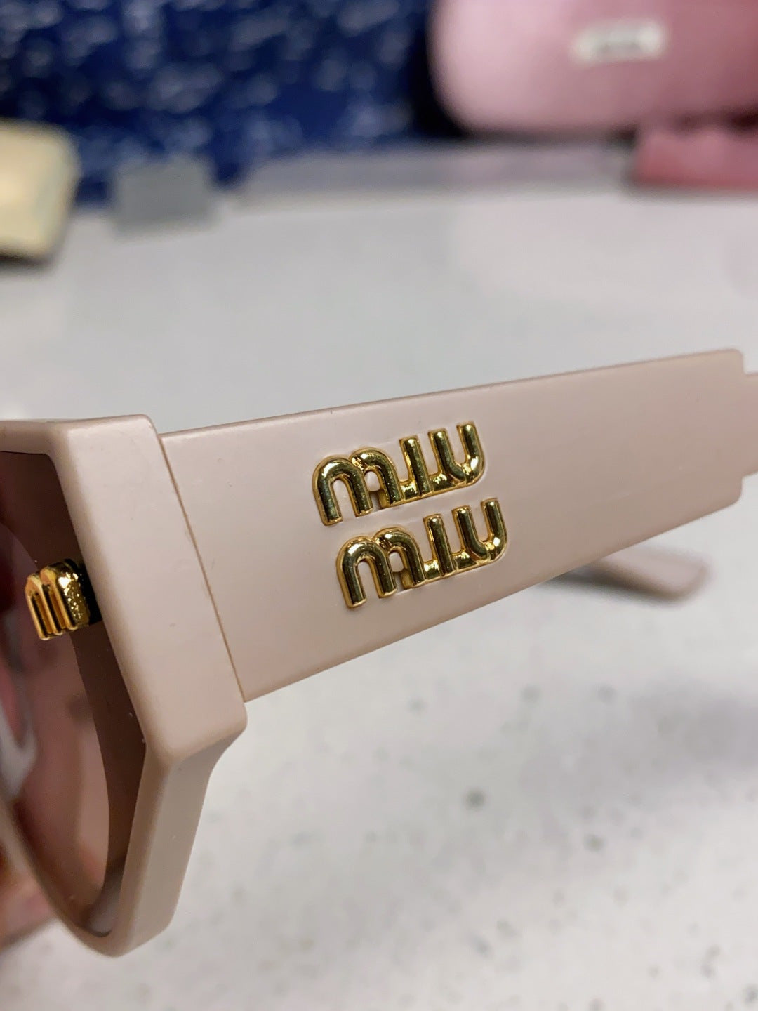Miu Miu Cat-Eye Silver Lens Sunglasses for Women - detail image 7