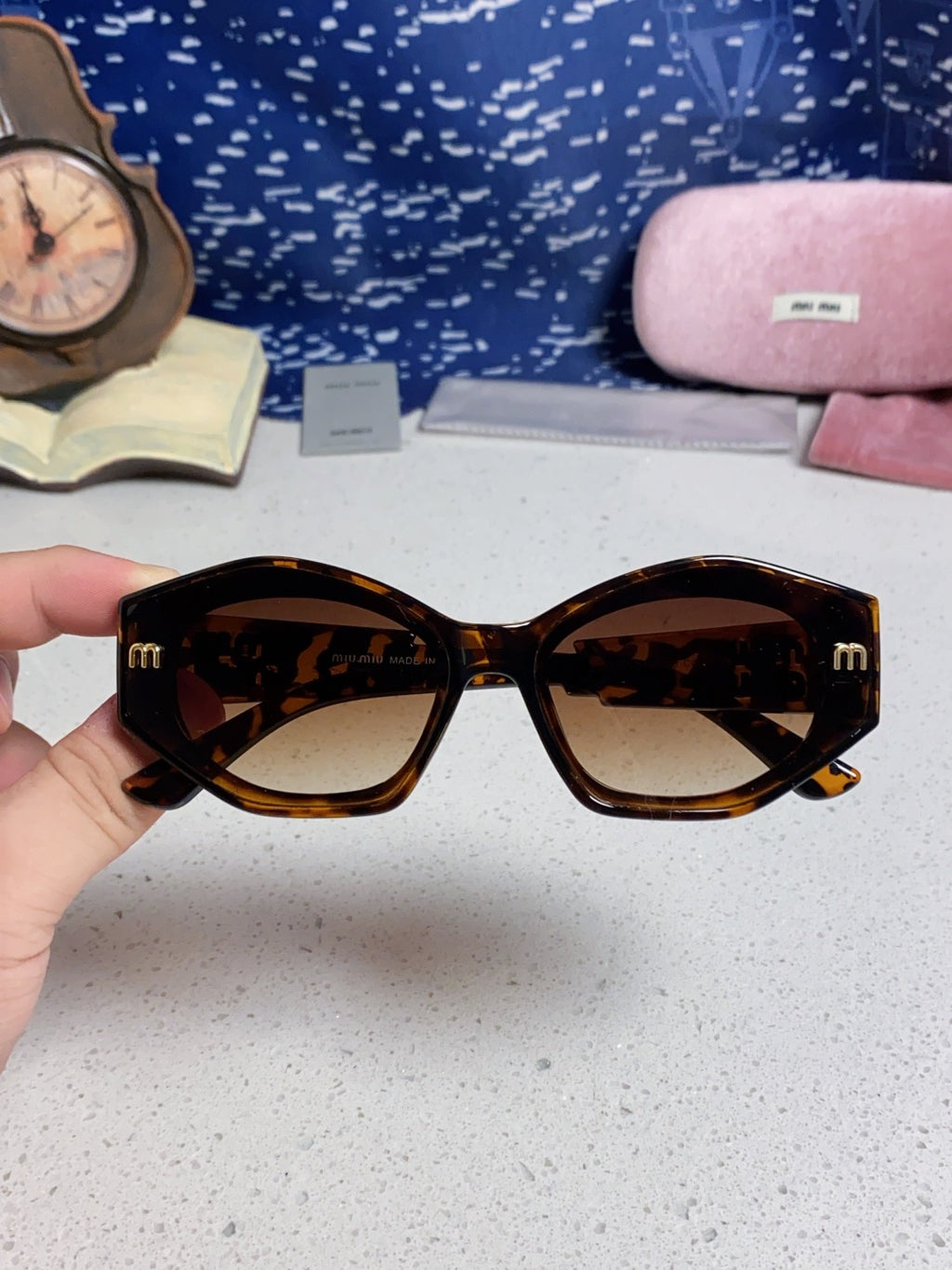 Miu Miu Cat-Eye Brown Lens Sunglasses for Women - detail image 4