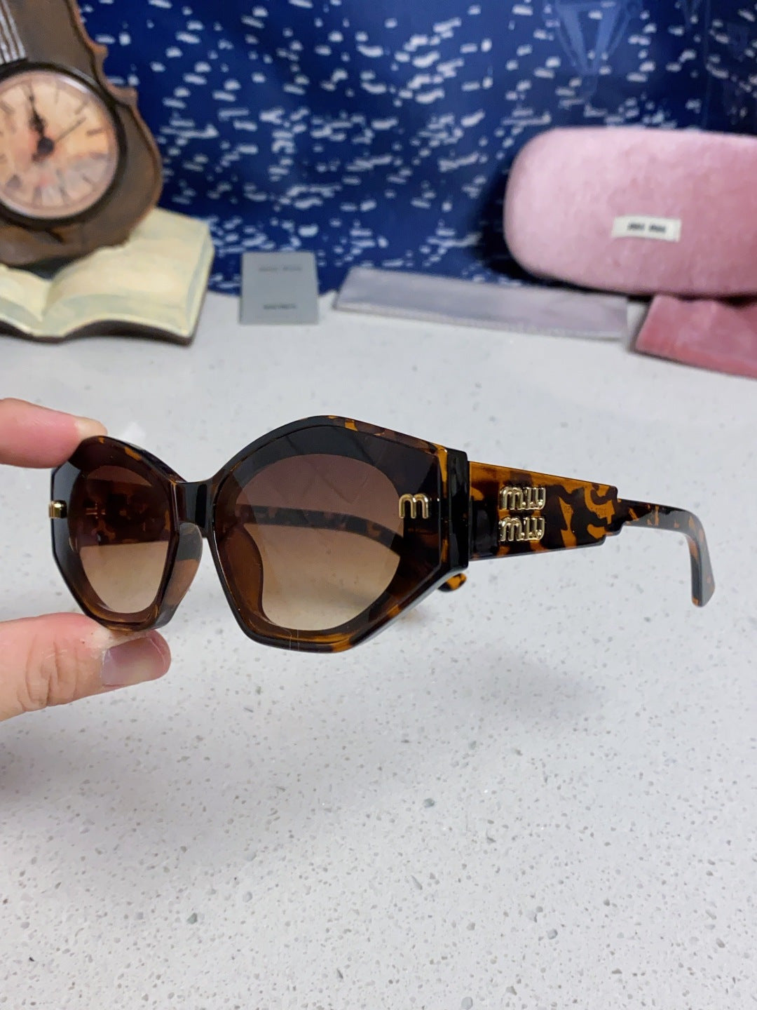 Miu Miu Cat-Eye Brown Lens Sunglasses for Women - detail image 6