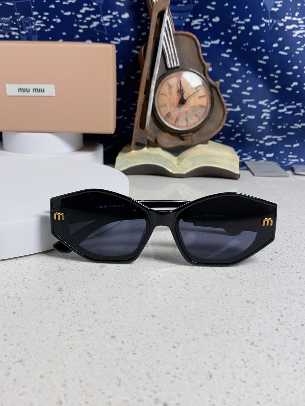 Miu Miu Cat-Eye Blue Lens Sunglasses for Women - detail image 9