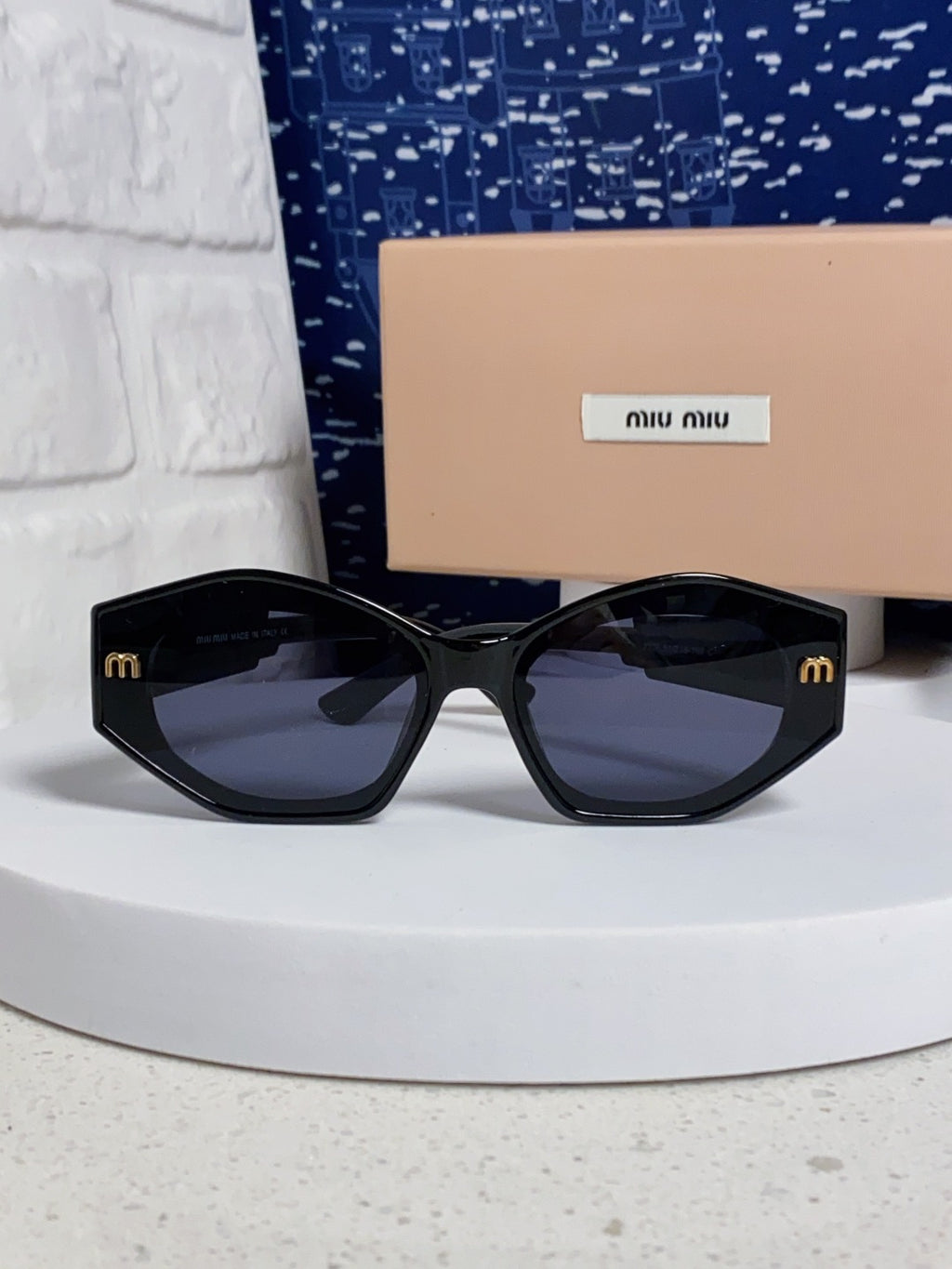 Miu Miu Cat-Eye Blue Lens Sunglasses for Women - detail image 2