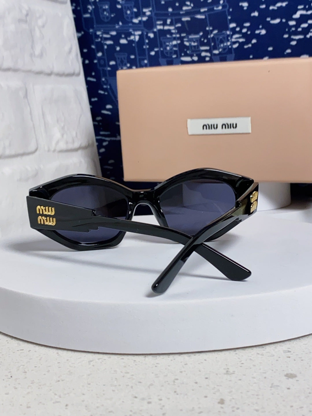 Miu Miu Cat-Eye Blue Lens Sunglasses for Women - detail image 3