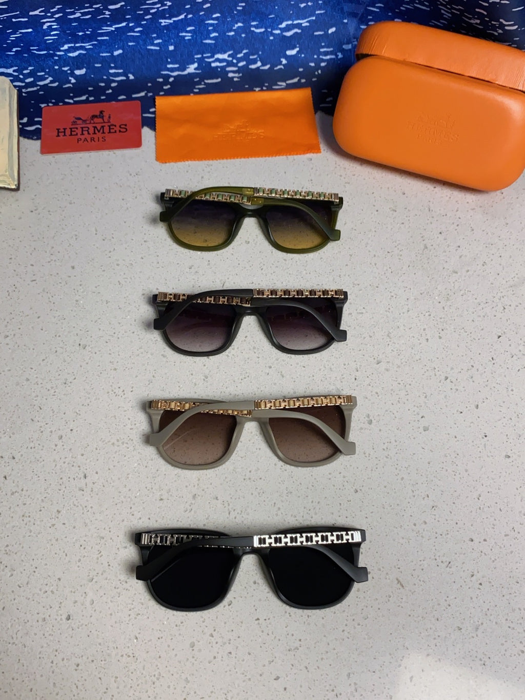 Hermès Fashion Black Lens Sunglasses for Women - detail image 11