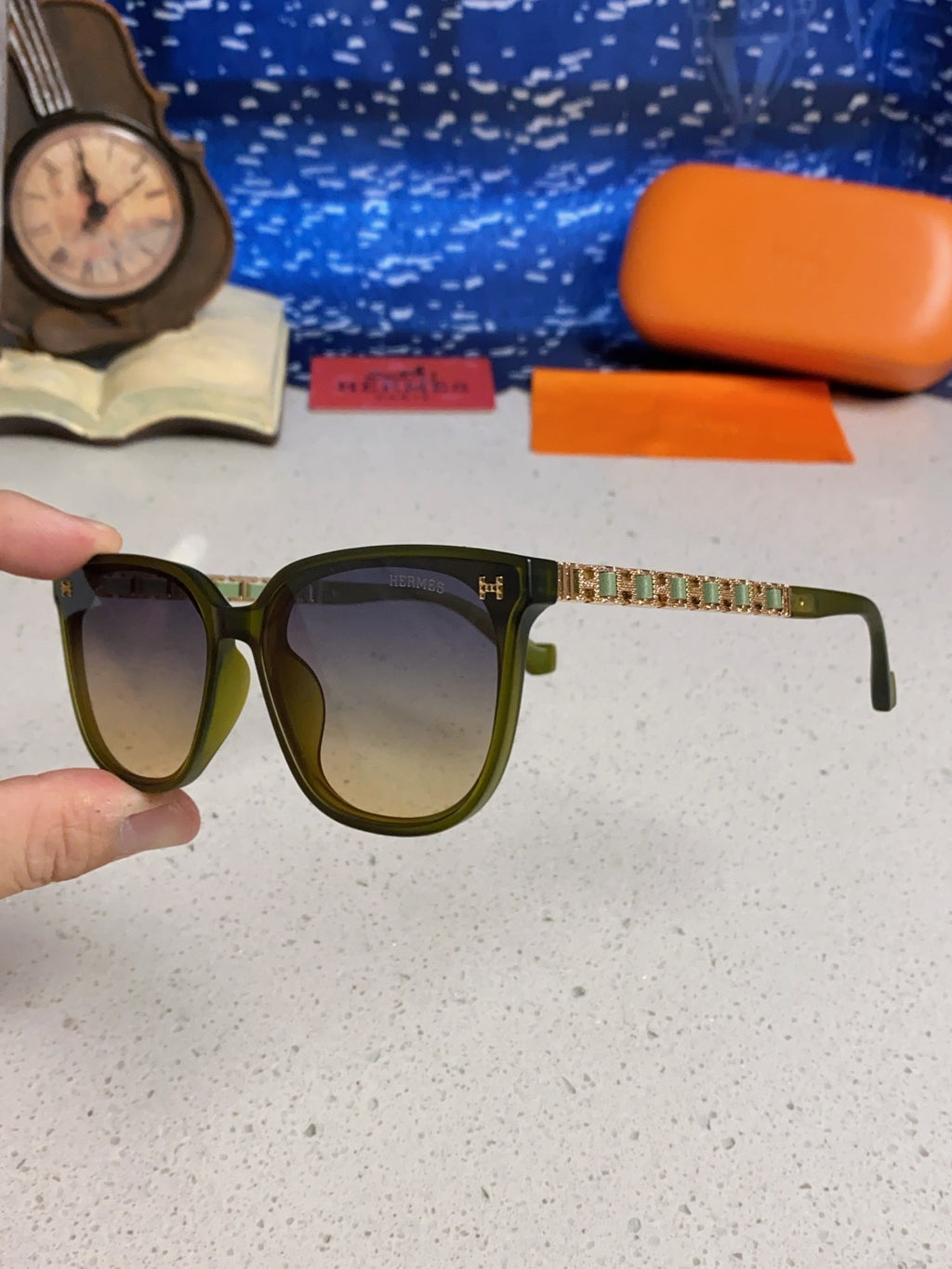 Hermès Fashion Brown Lens Sunglasses for Women - 488114 - detail image 6