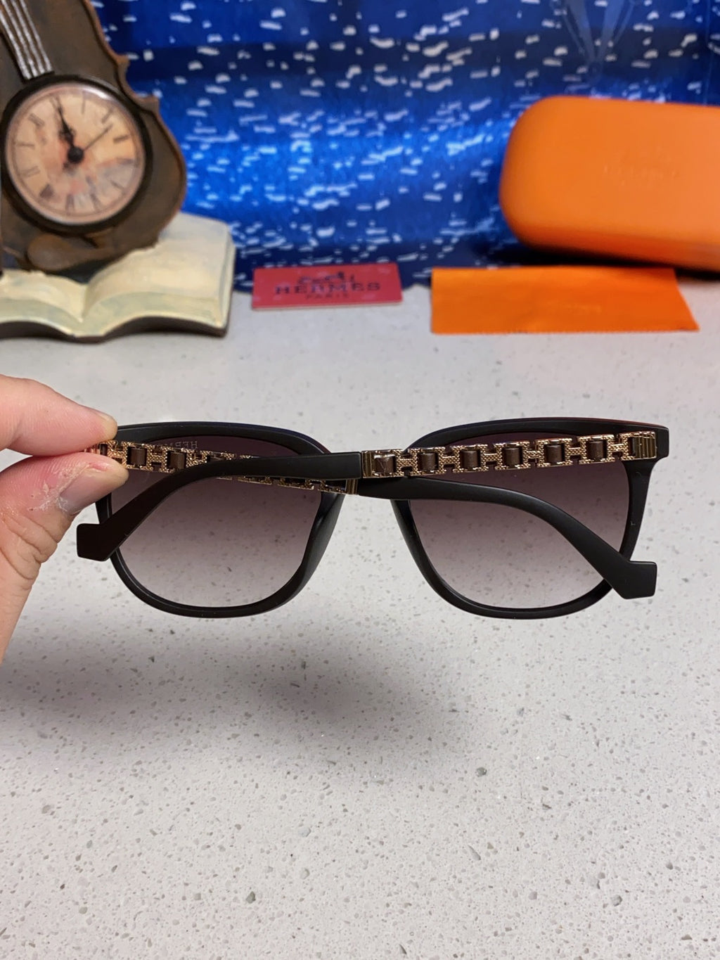 Hermès Fashion Silver Lens Sunglasses for Women - 358933 - detail image 5