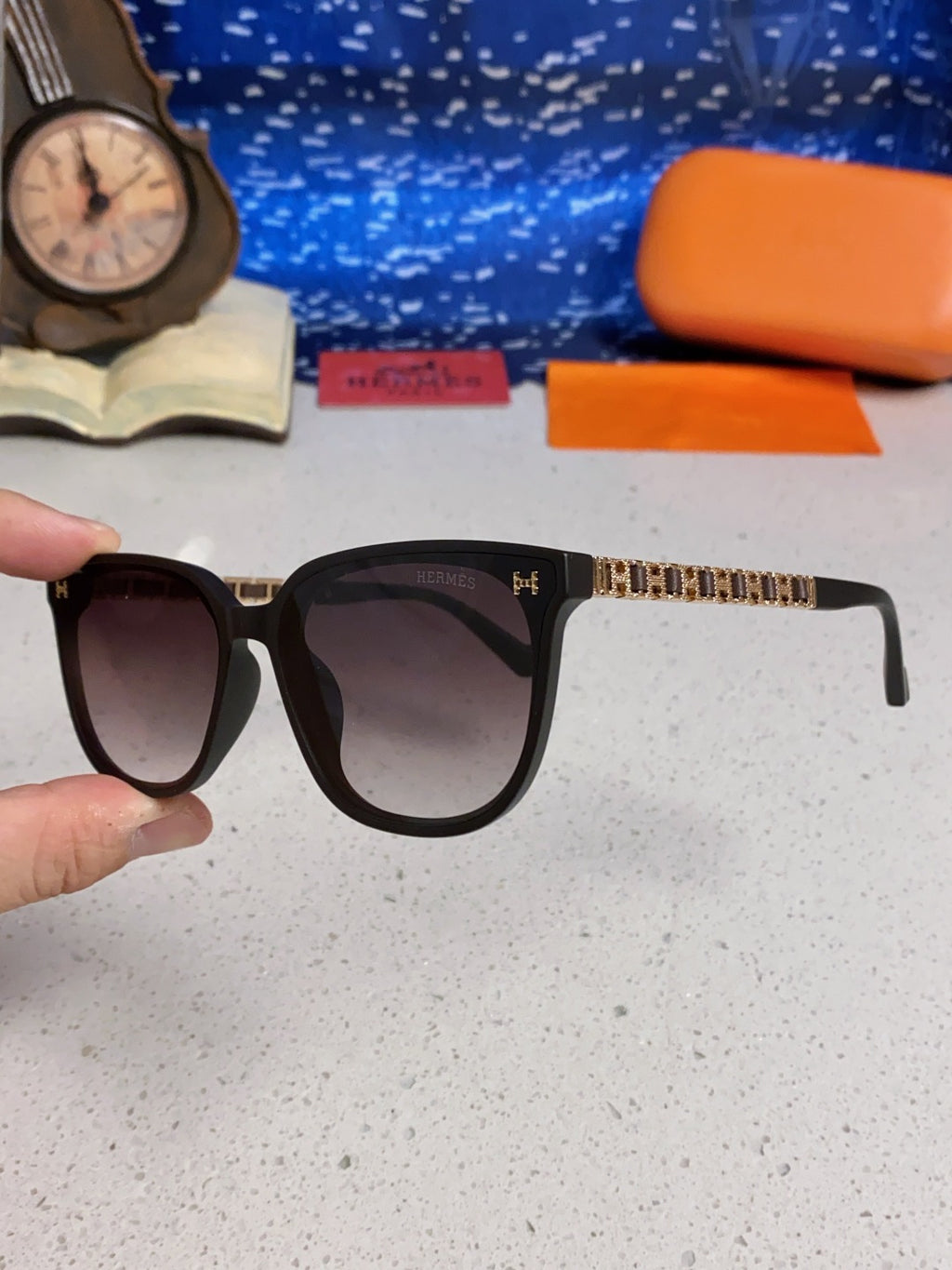 Hermès Fashion Silver Lens Sunglasses for Women - detail image 6