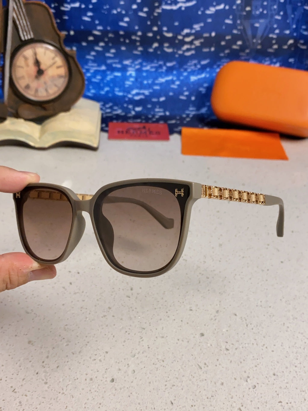 Hermès Fashion Brown Lens Sunglasses for Women - detail image 6