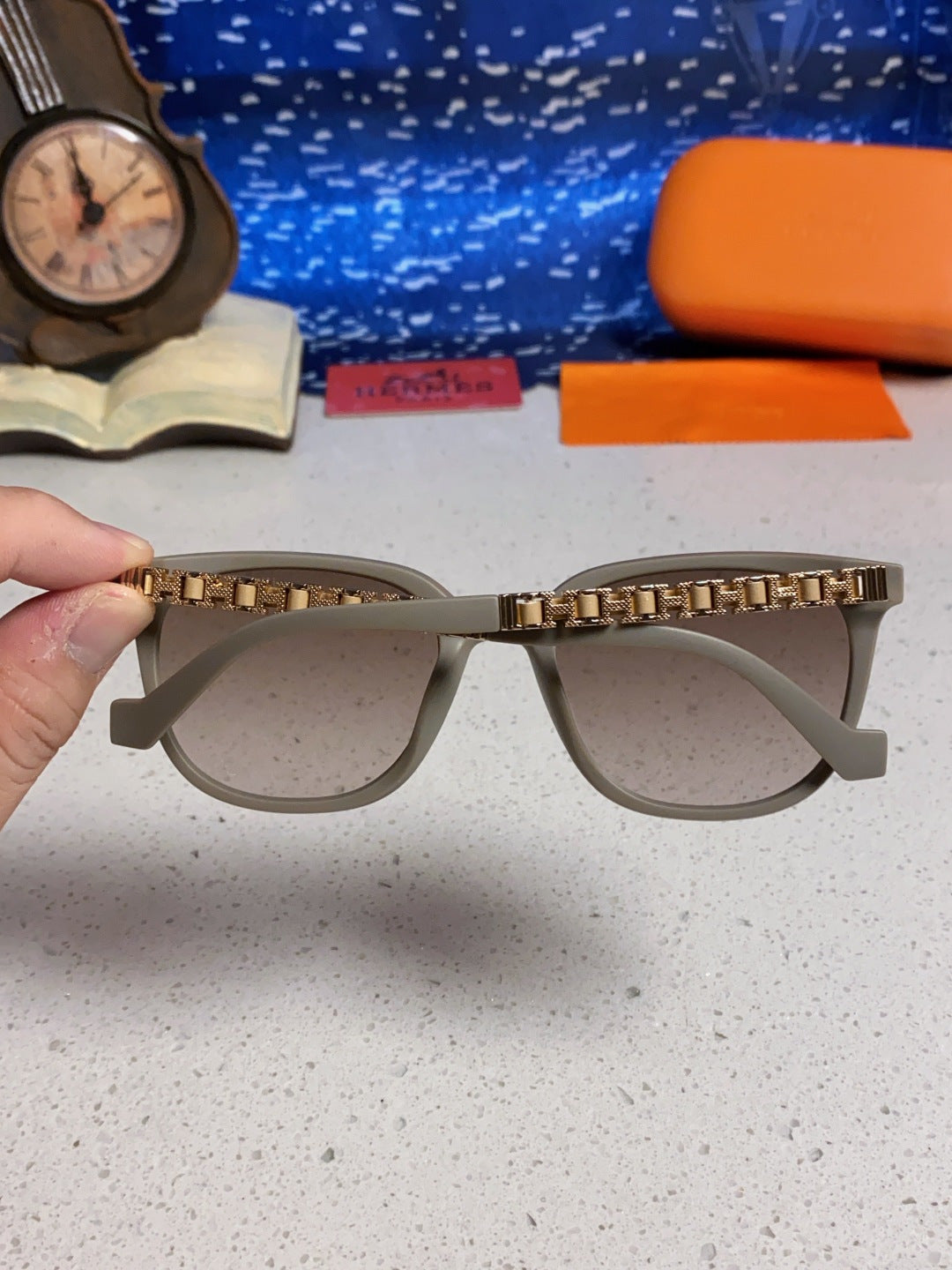 Hermès Fashion Brown Lens Sunglasses for Women - detail image 5