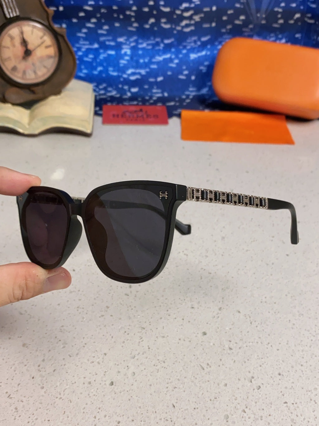 Hermès Fashion Black Lens Sunglasses for Women - 358935 - detail image 6