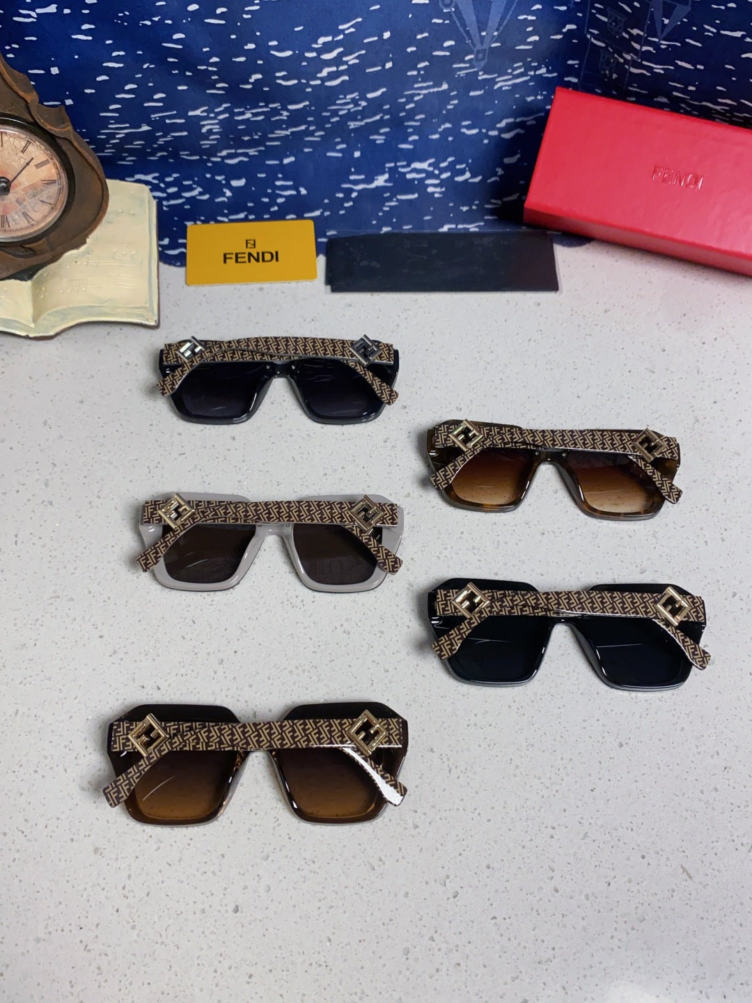 Fendi Cat-Eye Black Lens Sunglasses for Men & Women - 132612 - detail image 10