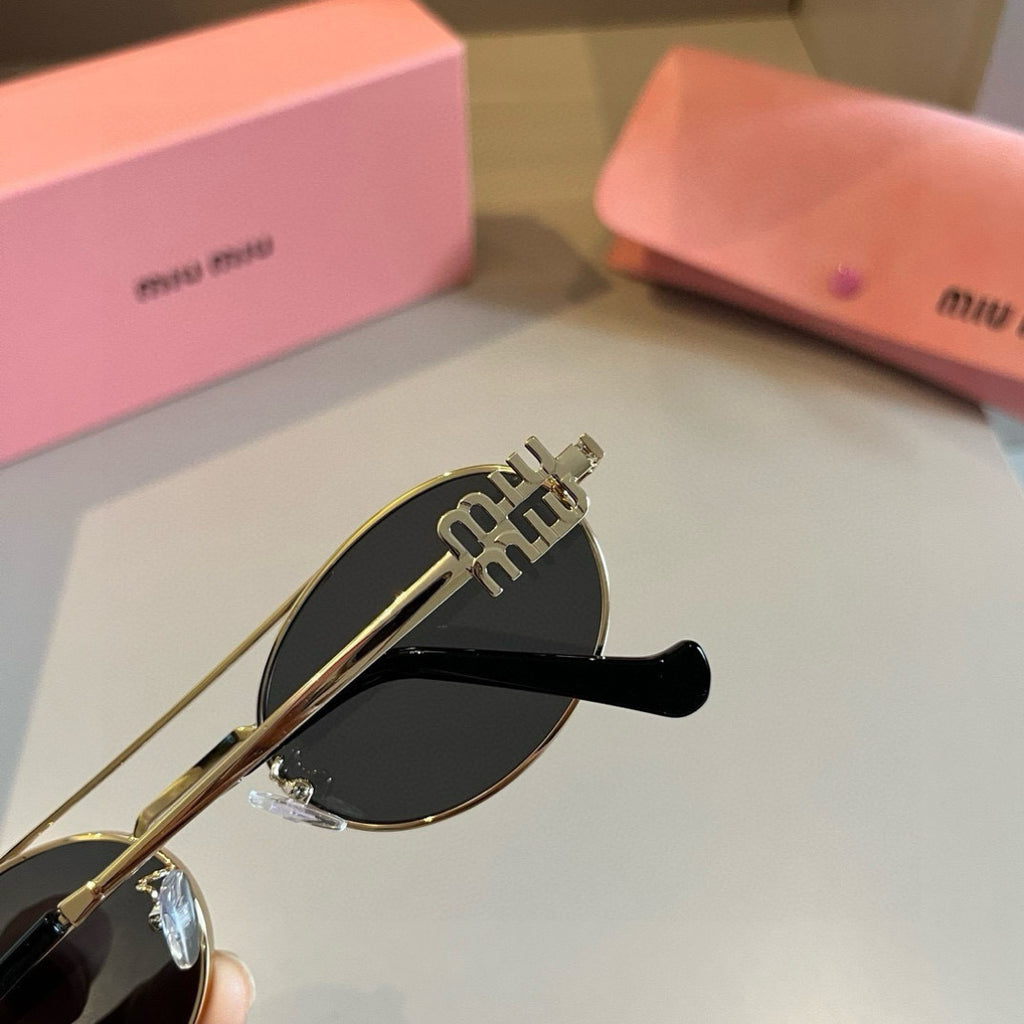 Miu Miu Metal Fashion Brown Lens Sunglasses for Men & Women - 449676 - detail image 7