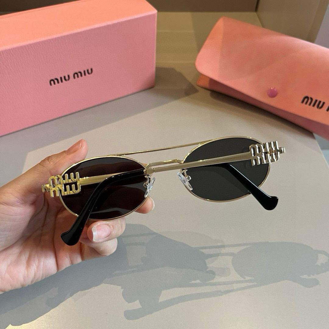 Miu Miu Metal Fashion Brown Lens Sunglasses for Men & Women - 449676 - detail image 6