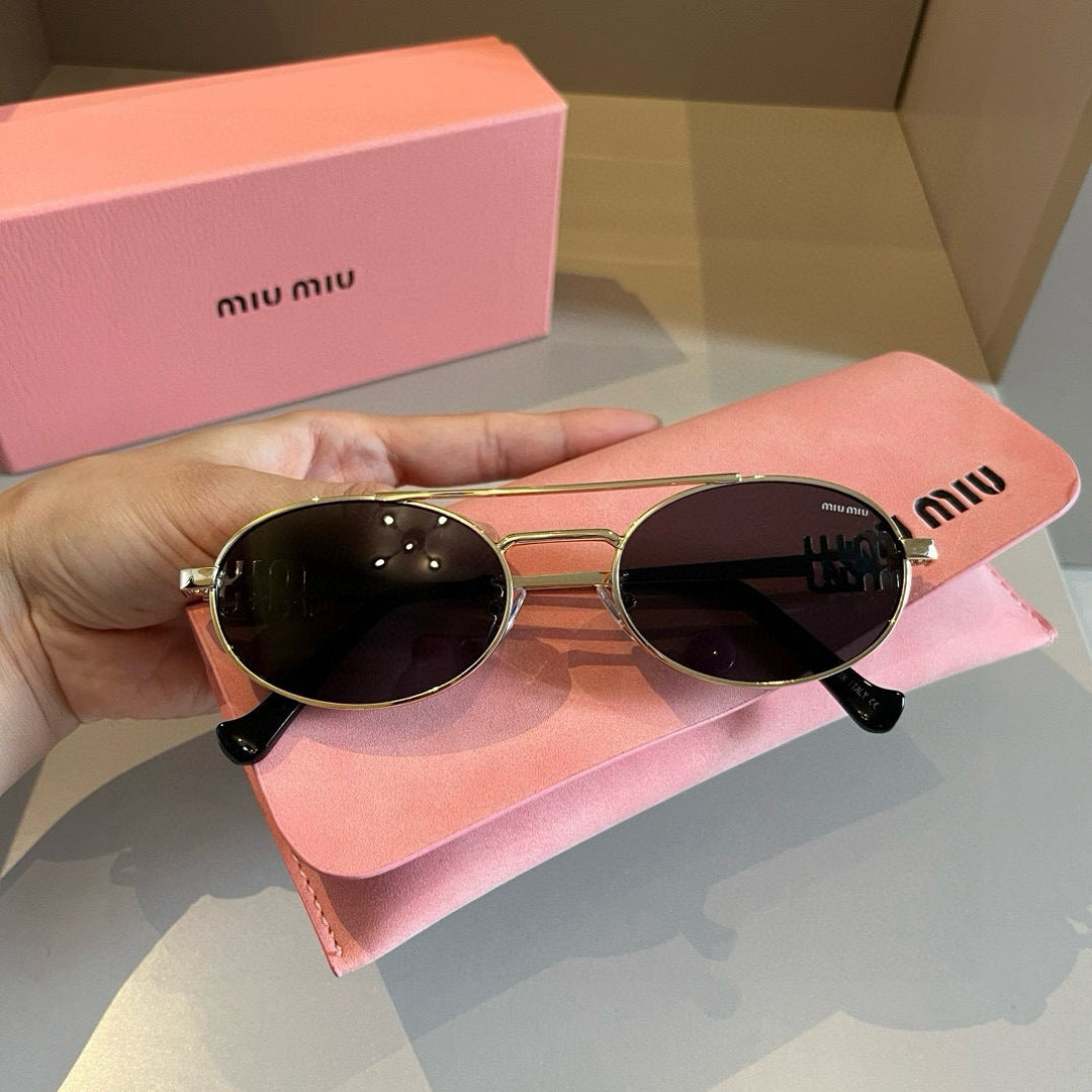 Miu Miu Metal Fashion Brown Lens Sunglasses for Men & Women - 449676 - detail image 8