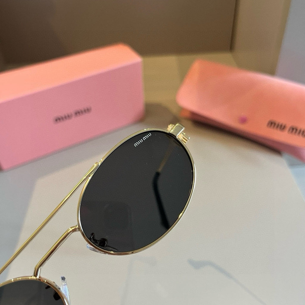 Miu Miu Metal Fashion Brown Lens Sunglasses for Men & Women - 449676 - detail image 5