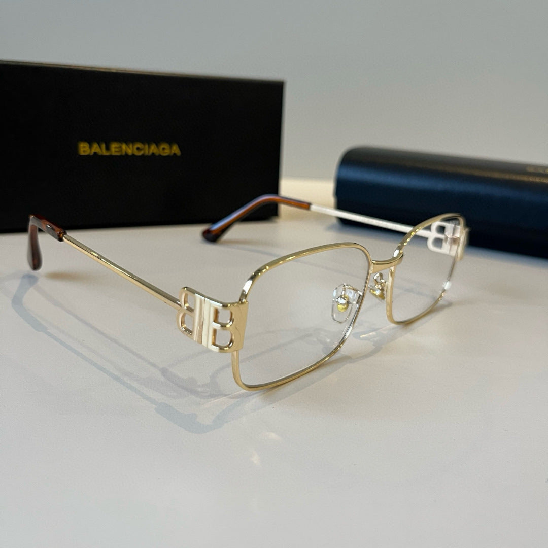 Balenciaga Rectangular Silver Lens Sunglasses for Men & Women - 382931