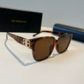 Balenciaga Folding Square Black Lens Sunglasses for Men & Women - 487502