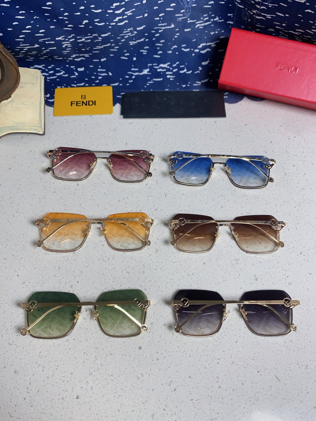 Fendi Fashion Blue Lens Sunglasses for Men & Women - 372466 - detail image 10