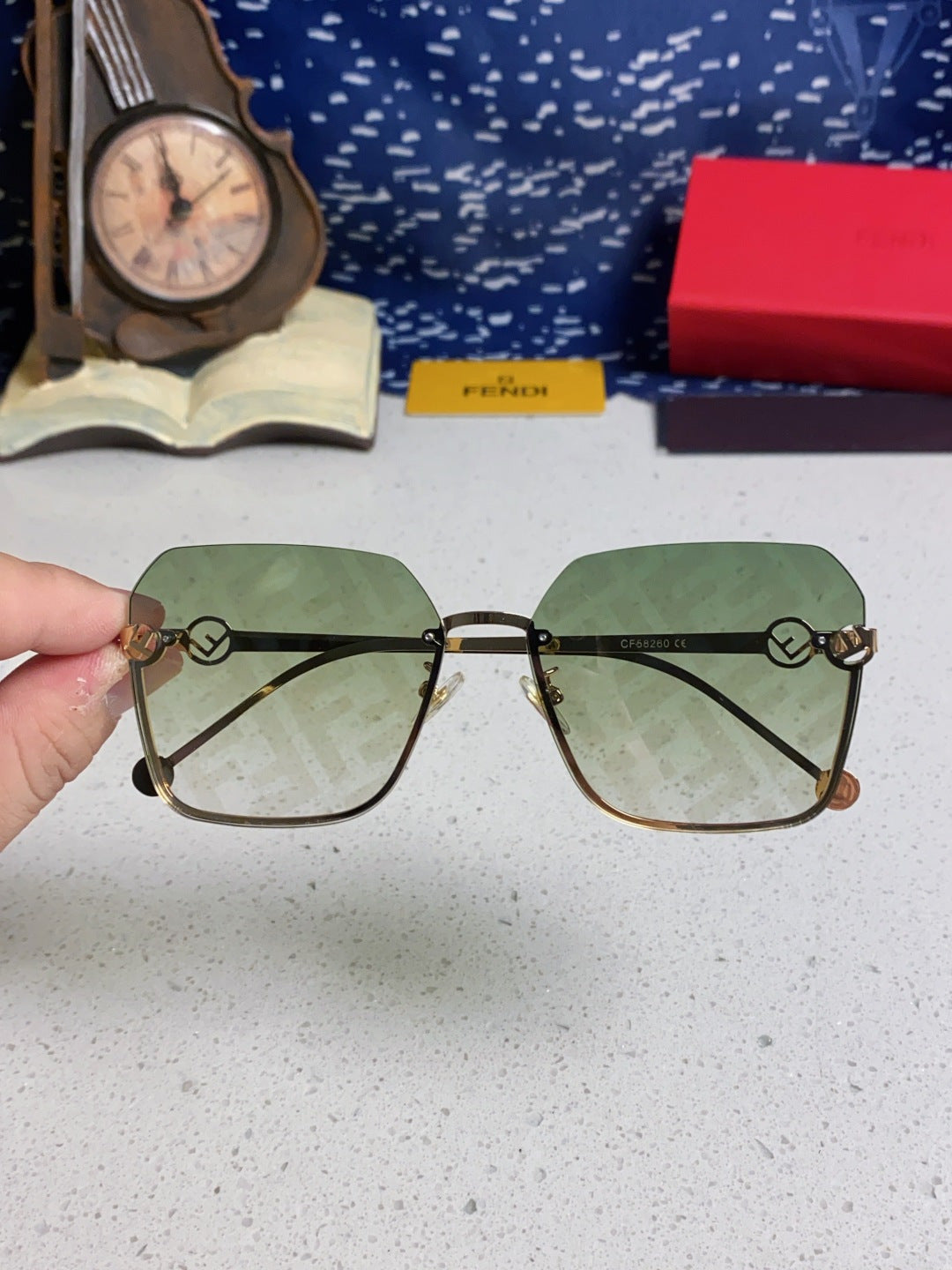 Fendi Fashion Silver Lens Sunglasses for Men & Women - 372465 - detail image 4