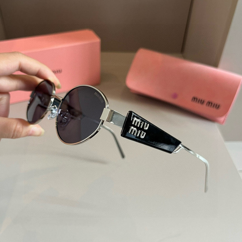 Miu Miu Square Silver Lens Sunglasses for Men & Women - 487583 - detail image 4