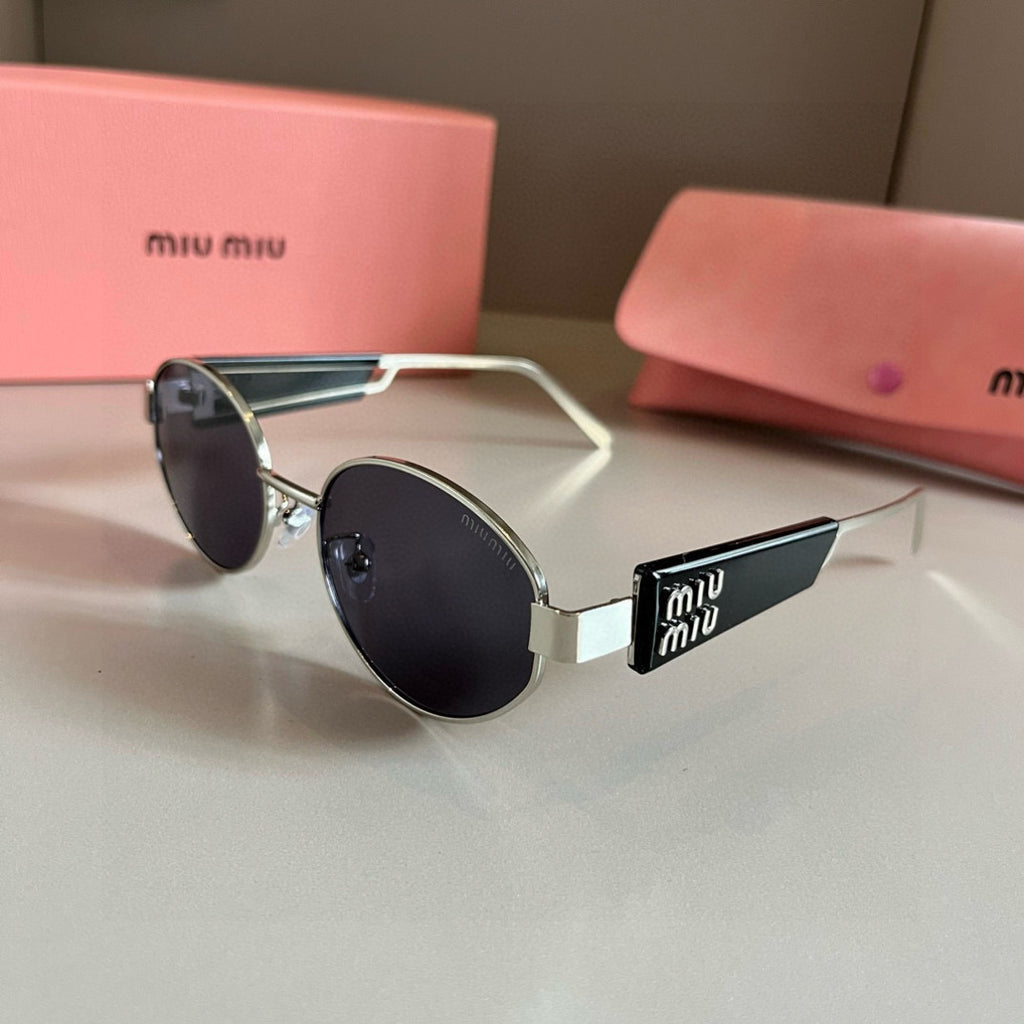 Miu Miu Square Silver Lens Sunglasses for Men & Women - 487583 - detail image 3