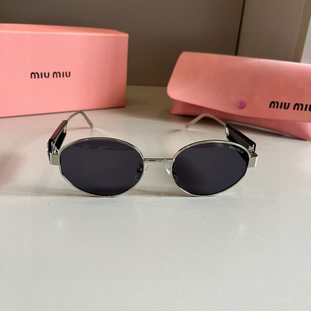 Miu Miu Square Silver Lens Sunglasses for Men & Women - 382975 - detail image 2