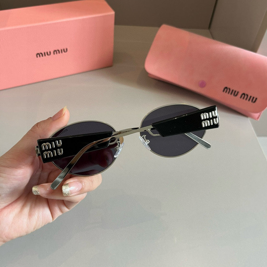 Miu Miu Square Silver Lens Sunglasses for Men & Women - 382975 - detail image 5
