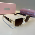 Miu Miu Fashion Brown Lens Sunglasses for Men & Women - 449679