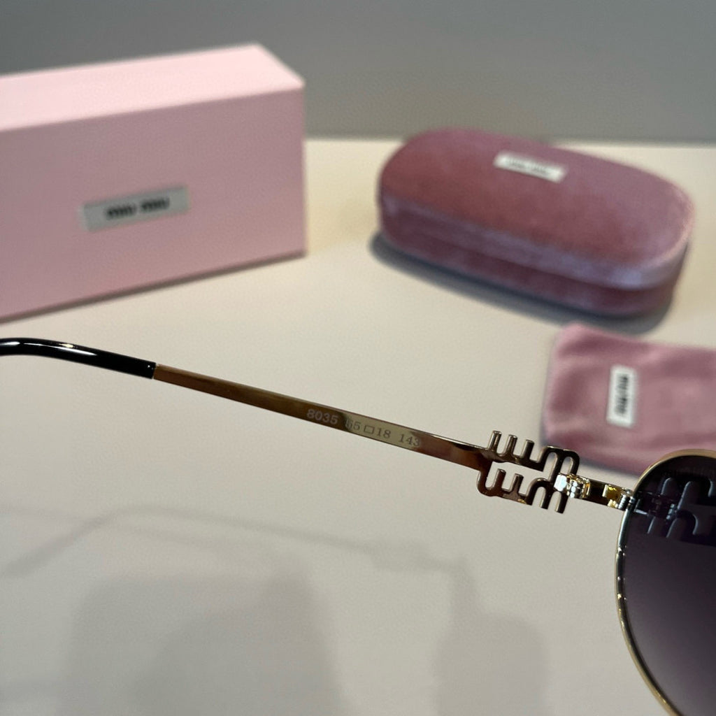 Miu Miu Metal Fashion Brown Lens Sunglasses for Men & Women - 382977 - detail image 8