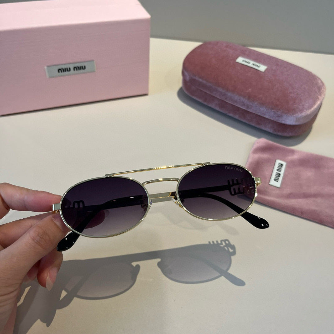 Miu Miu Metal Fashion Brown Lens Sunglasses for Men & Women - 382977 - detail image 4
