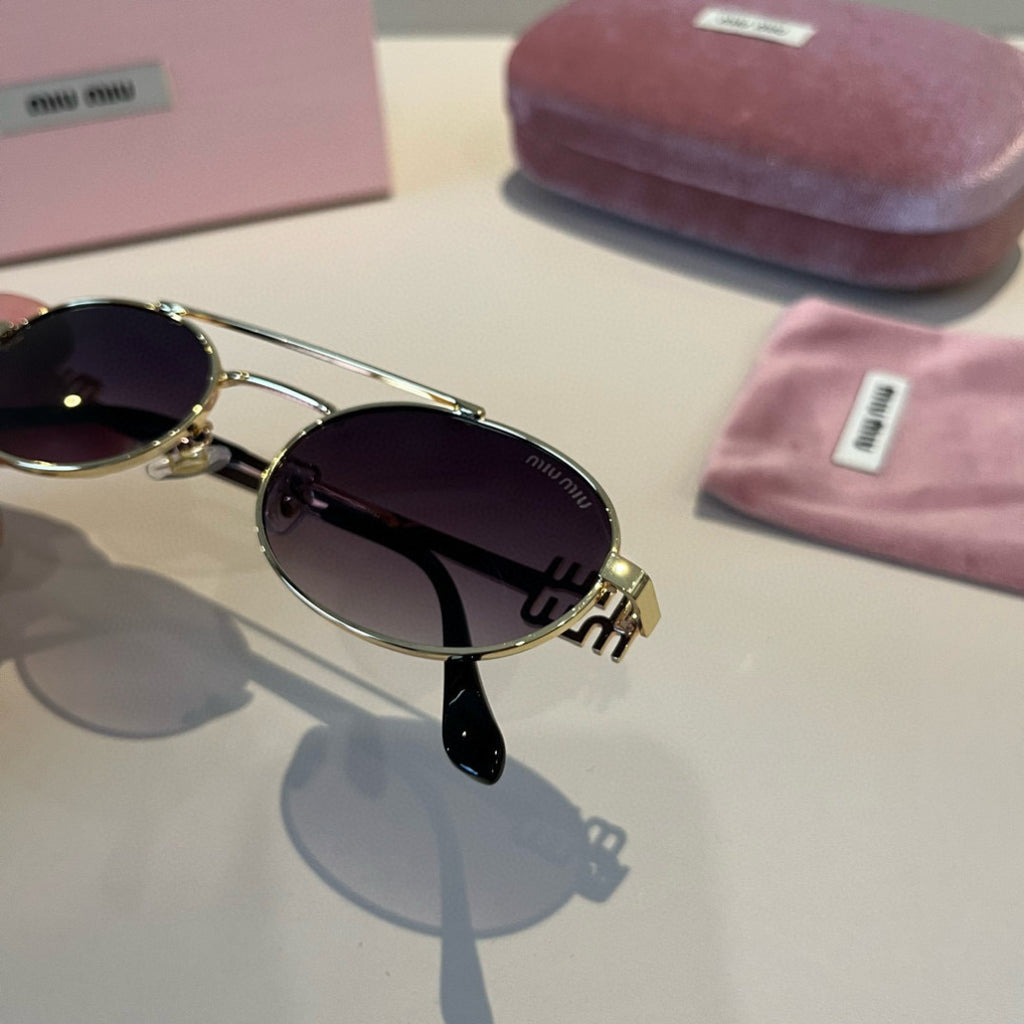 Miu Miu Metal Fashion Brown Lens Sunglasses for Men & Women - 382977 - detail image 5