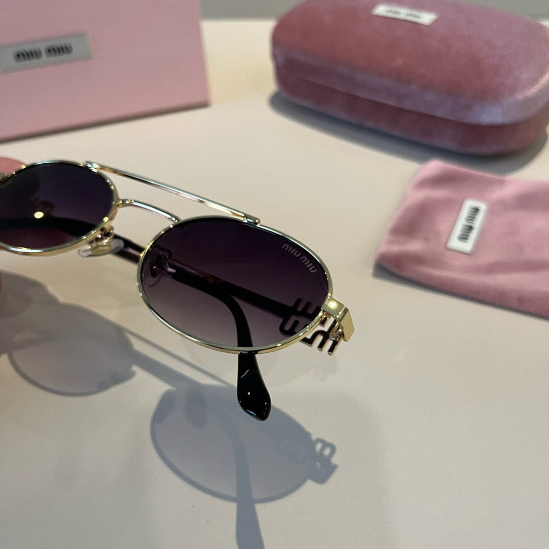 Miu Miu Metal Fashion Brown Lens Sunglasses for Men & Women - 382977 - detail image 5