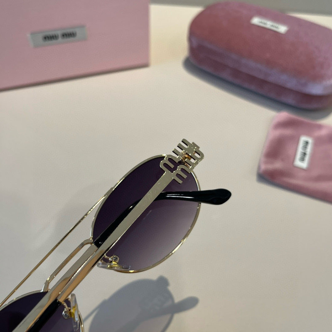 Miu Miu Metal Fashion Brown Lens Sunglasses for Men & Women - 382977 - detail image 6