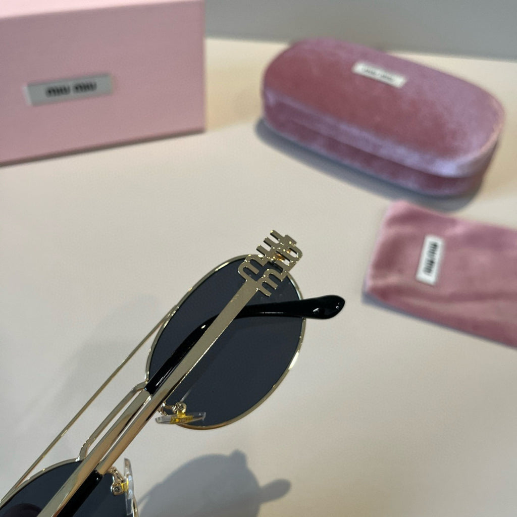 Miu Miu Metal Fashion Red Lens Sunglasses for Men & Women - 382978 - detail image 7