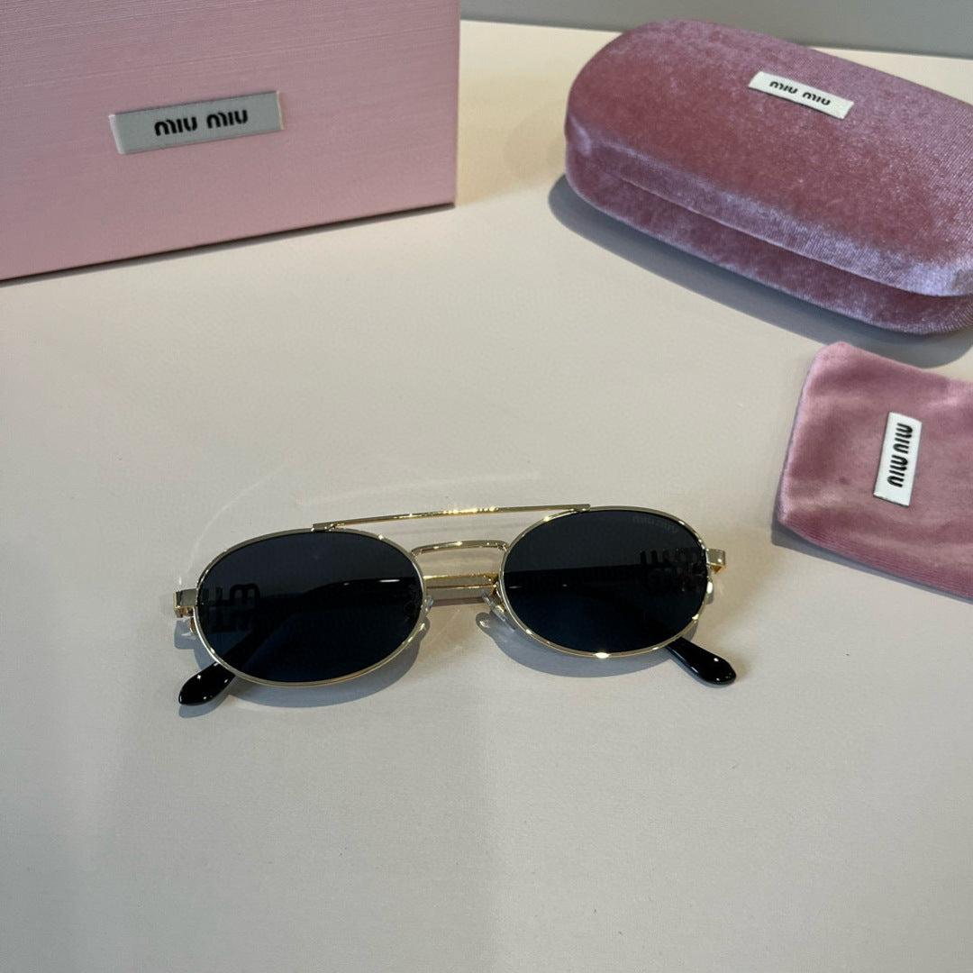 Miu Miu Metal Fashion Red Lens Sunglasses for Men & Women - 382978 - detail image 5