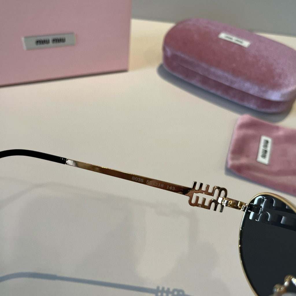 Miu Miu Metal Fashion Red Lens Sunglasses for Men & Women - 382978 - detail image 8