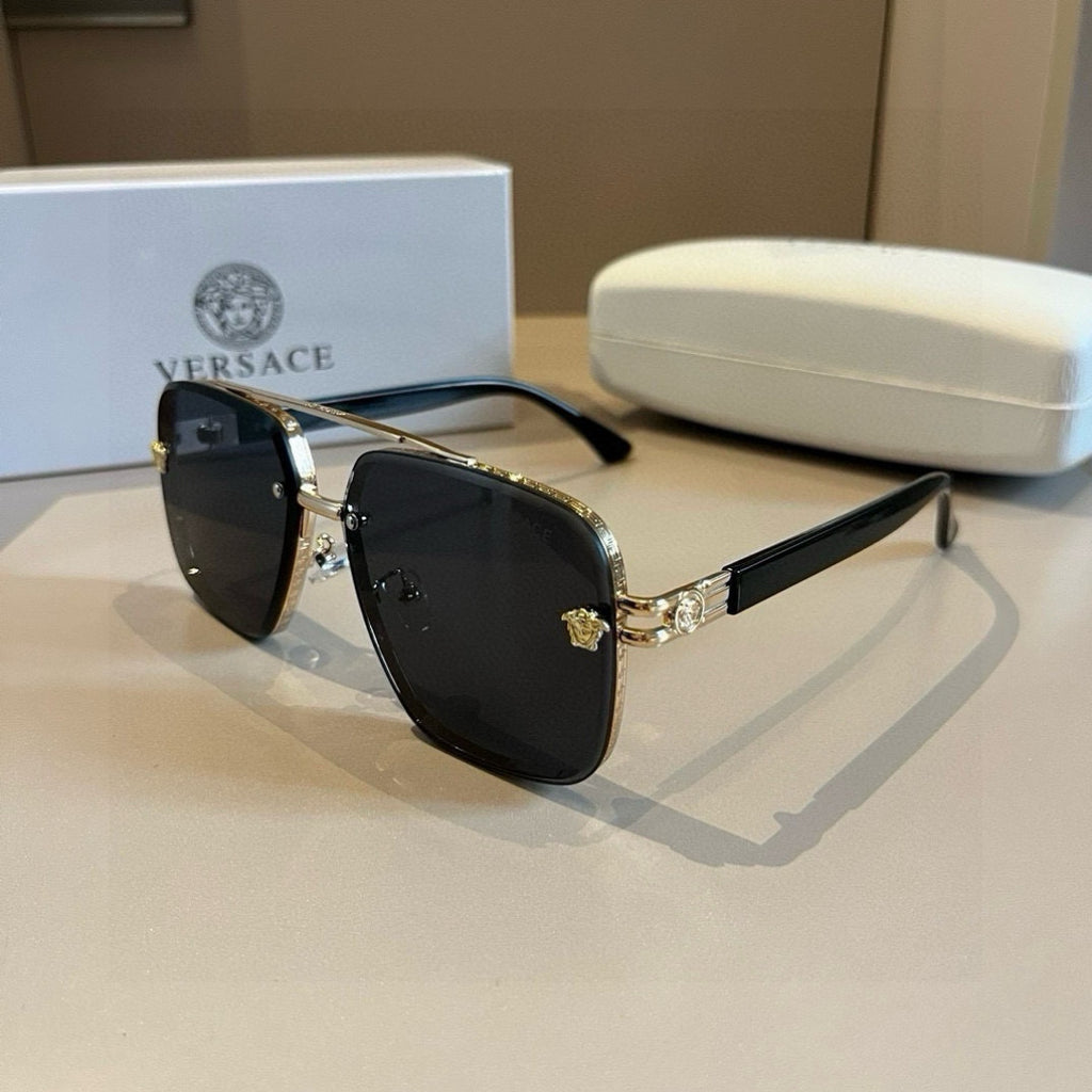 Versace Polarized Fashion Gold Lens Sunglasses for Men - 358828 - detail image 3