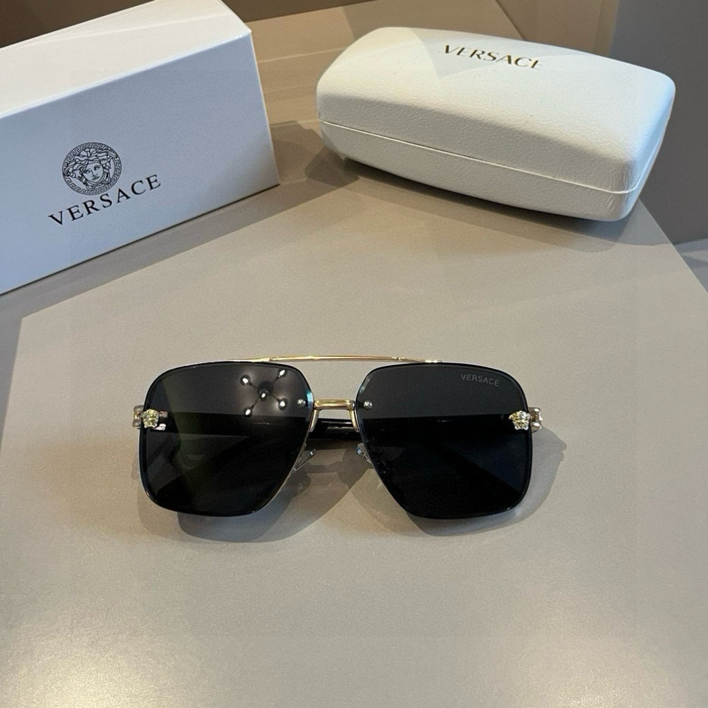Versace Polarized Fashion Gold Lens Sunglasses for Men - 358828 - detail image 7