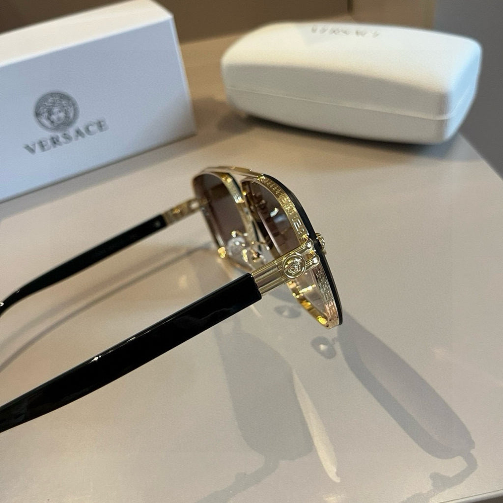 Versace Polarized Fashion Brown Lens Sunglasses for Men - 358829 - detail image 2