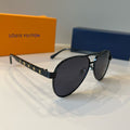 Louis Vuitton Metal Aviator Black Lens Sunglasses for Men & Women - 371433