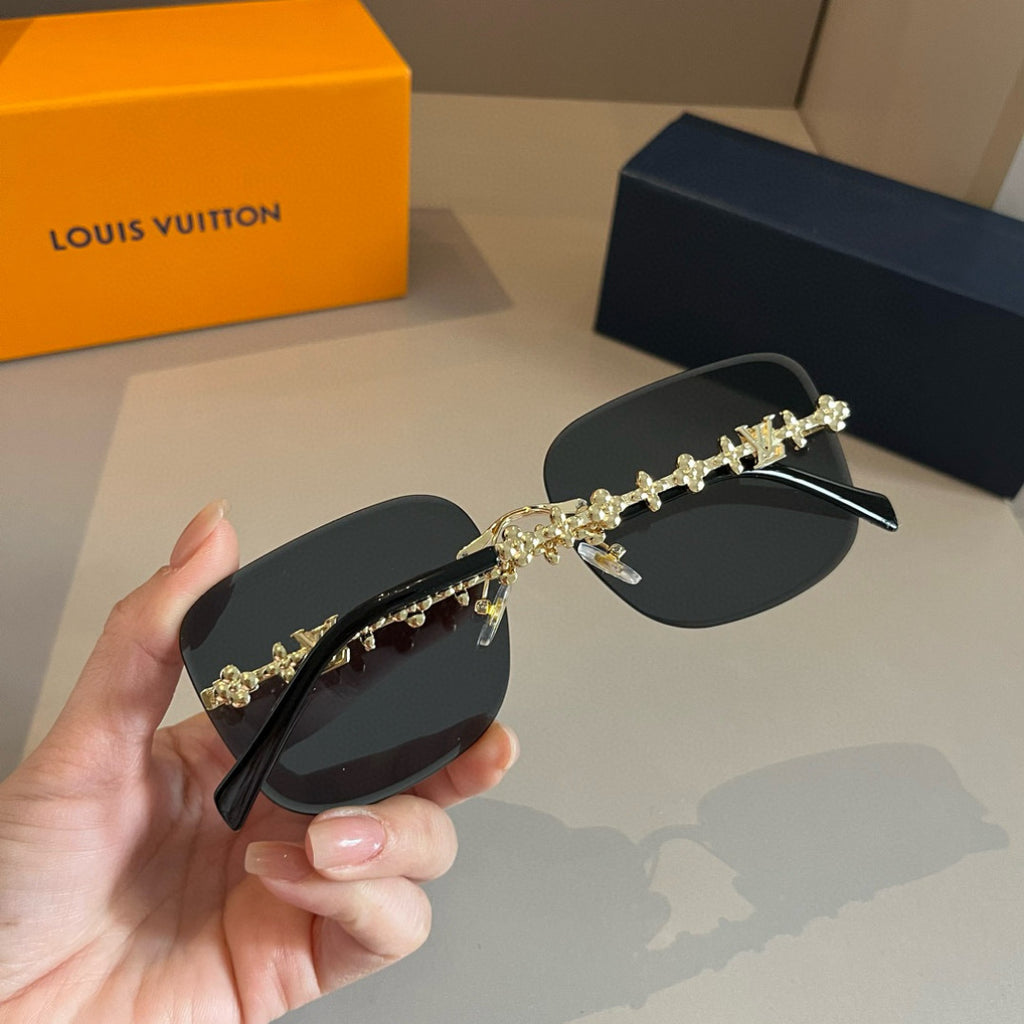 Louis Vuitton Fashion Gold Lens Sunglasses for Men & Women - 371435 - detail image 5